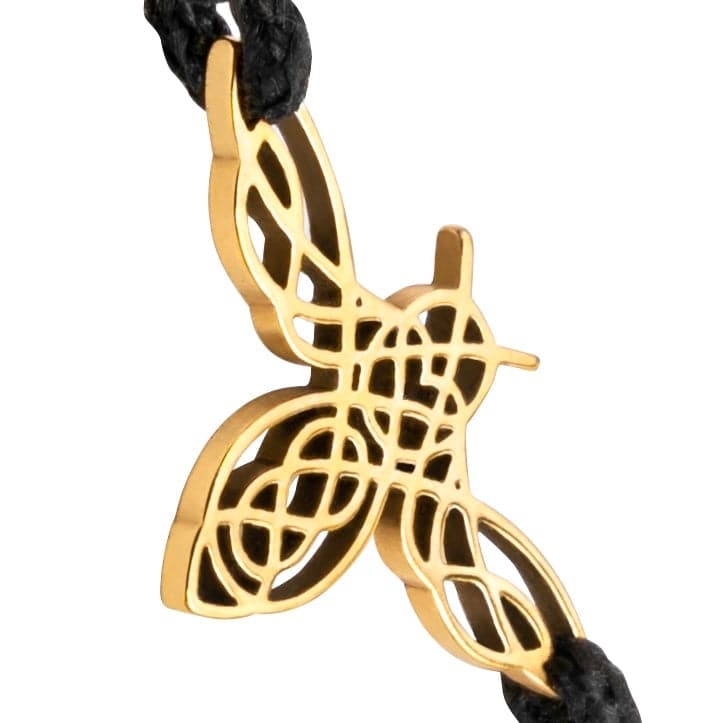 Embrace Elegance: Limited Edition Wild Honey Bee Bracelet - Yellow Gold