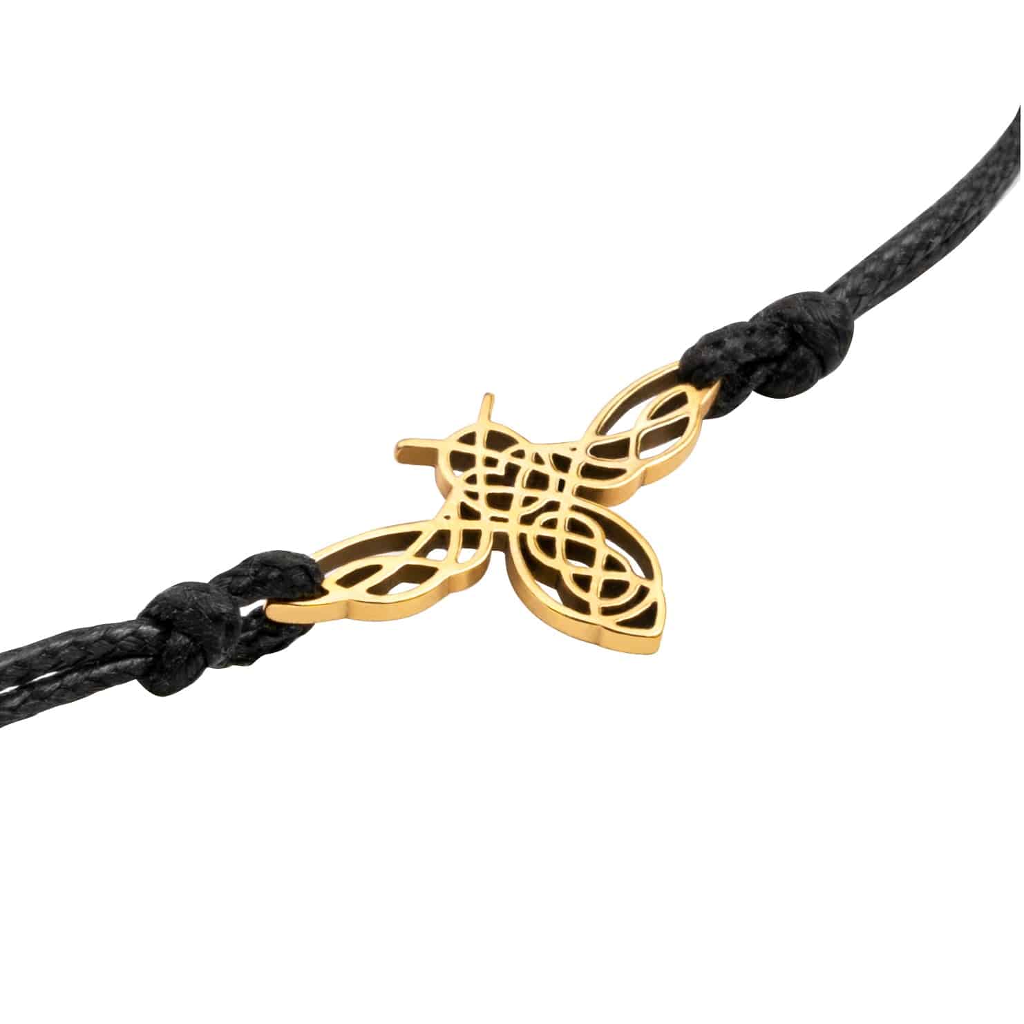 Embrace Elegance: Limited Edition Wild Honey Bee Bracelet - Yellow Gold