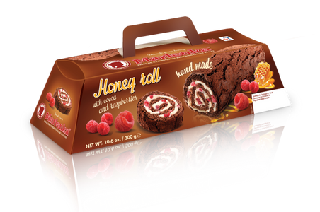 Chocolate Honey Roll with Raspberries - MARLENKA Enterprises
