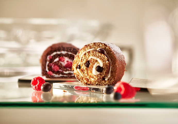 Chocolate Honey Roll with Raspberries - MARLENKA Enterprises